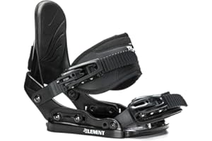 5th Element Stealth Jr Snowboard Bindings for Kids. Universal bindings disc and Hardware for Beginner to Intermediate Snowboard All-Mountain. (Black, JR 1-5)