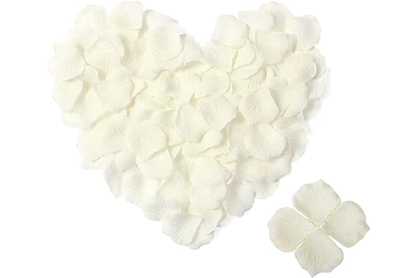 3000pcs Rose Flower Petals for Weddings, Silk Rose Petal Red, Tasteless Artificial Silk Flower Petals, Rose Petal Table Decor