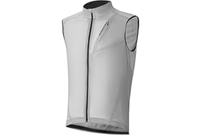 ROCKBROS Cycling Vest for Men Women Windbreaker Breathable Bike Vest Sleeveless Lightweight with Back Pockets Silver