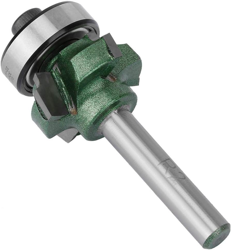 FTVOGUE Edge Trimmer Router Bit R1/R2/R3 Woodworking Milling Cutter 4 Teeth Trimming Cutter for Woodworking Engraving Machine(1/4 * R2) - Image 4