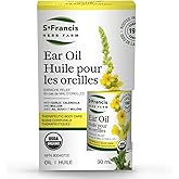 ST FRANCIS HERB FARM Ear Oil (30ml) Natural Earache and Ear Infection Relief Gently Formulated for All Ages 2+ with Garlic an