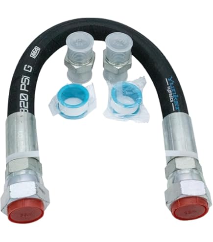 3/4 Inch X 40 Inch Compressor Jumper Hose - High Temp 320°F With Male NPT Connectors