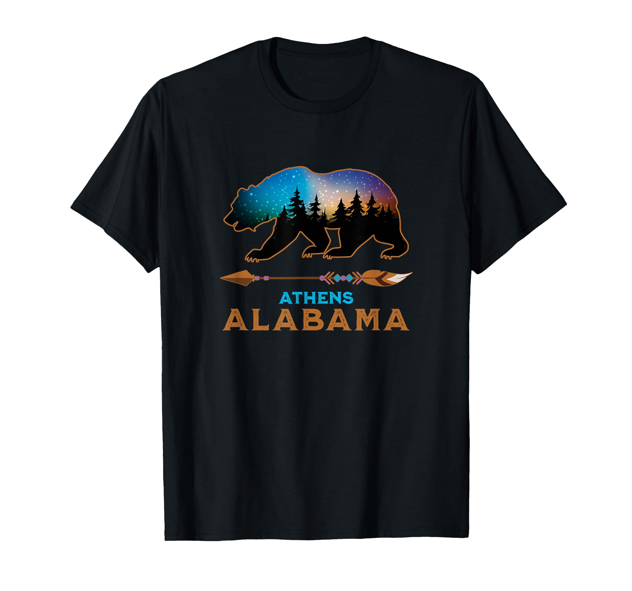 Athens Alabama USA American Black Bear Vacation Souvenir T-Shirt