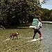 Tuff Mutt Hands-Free Waist Leash for Dog Walking, Running and Hiking, Adjustable Belt with Double Handle, Reflective Bungee Design for Large & Medium Dogs
