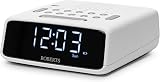Roberts ORTUSFM FM Digital Clock Radio with Dual Alarms Large LCD White view 3
