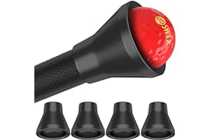 XSMSGO 4pcs Golf Ball Retriever,Quick-Install Golf Ball Picker Upper Tool,Durable Golf Ball Grabber for Putter and Swing Handle Golf Accessories (Suction Cup)