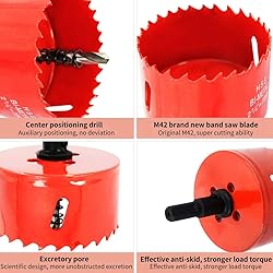 Hole Saw Drill Bit LAIWEI HSS Hole Cutter with