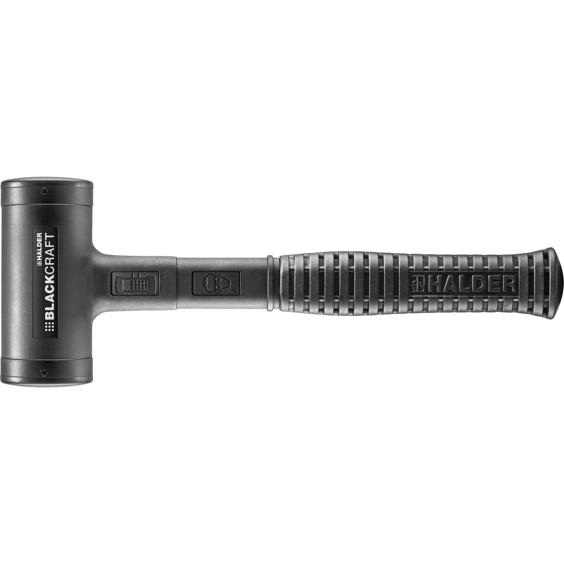Halder 3379050 "Blackcraft" Anti-Slip Soft-Face Mallet, Multi-Colour, 50 mm