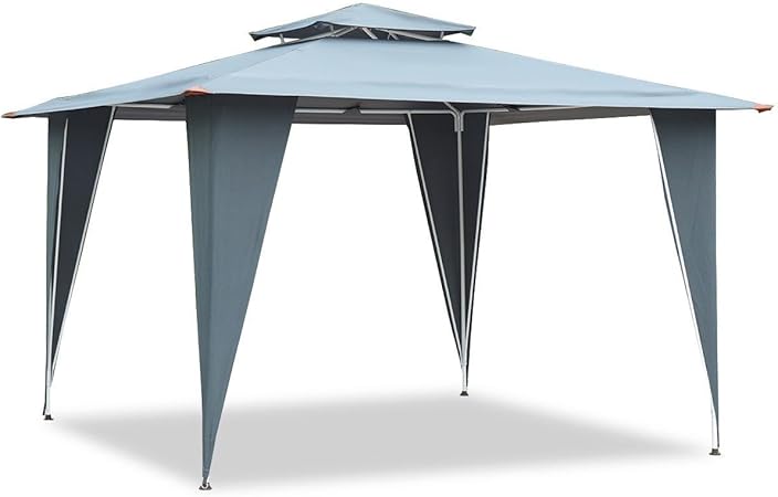 Amazon Com Lordbee New Gray 2 Tiers 11 5 X 11 5 Gazebo Canopy