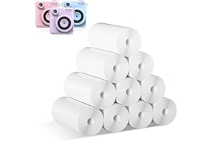 BAGVHANDBAGRO Kids Camera Paper Roll Refill for Instant Print Camera, 10 Rolls BPA and BPS Free Thermal Paper, Compatible with Most Popular kids print camera