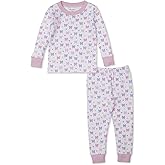 Kissy Kissy Girls Toddler Billowy Bows Print Long Pajamas Set