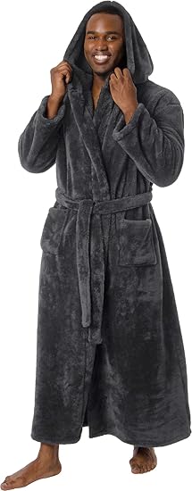 ross michaels mens hooded robe