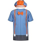 Blippi Boys Roleplay T- Shirt and Hat Set for Toddler, Little and Big Kids
