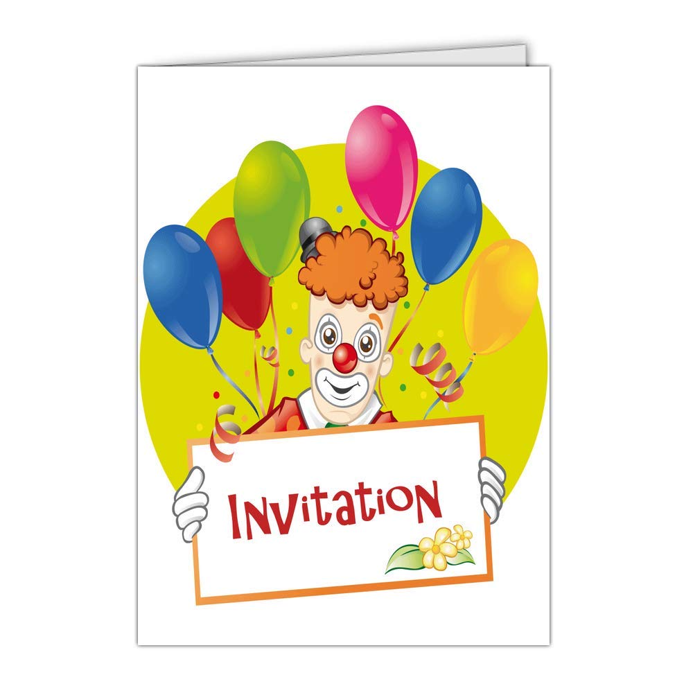 Carte Invitation Anniversaire Clown 8 Cartes Postales 3 Formats Dispos Carte Invitation Anniversaire Avec Un Clown Bazis Az Carte Invitation Anniversaire Clown 8 Cartes Postales 3 Formats Dispos Carte Invitation Anniversaire Avec Un Clown Bazis Az