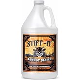 Stiff-it Western Cowboy Starch for Crisp and Clean Denim - Patent Formula with Leather Scent, Easy-Pour Design, and Winkle-Free Jeans (1)