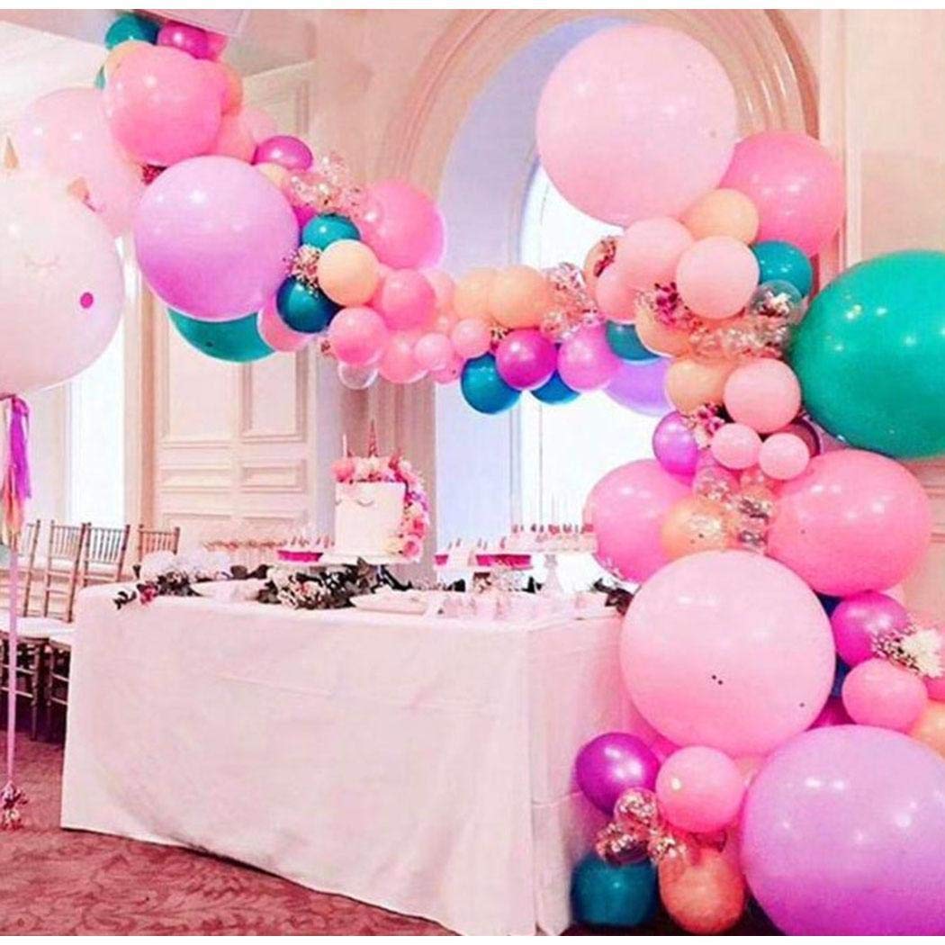 linselles 5m Catena a Palloncino, DIY Irregolare Strumento di Fissaggio del Collegamento a Palloncino Festa di Compleanno di Nozze Organizzare Accessori per Palloncini, Doppio Foro
