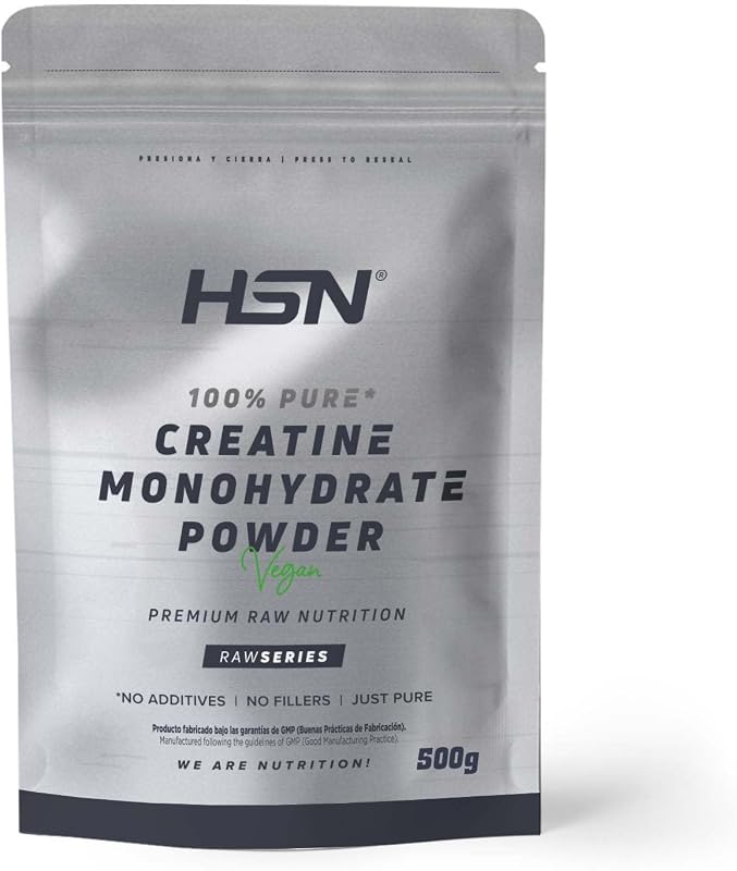 Creatina Monoidrato Micronizzata 500 g | 100% Pura, Senza Aroma | Vegana, Senza Glutine e Senza Additivi | Alta Solubilità e Massima Purezza | Misurino Non Incluso