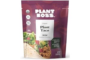 Plant Boss Organic Mild Plant Taco Meatless Crumbles, 3.35 Ounce Bag
