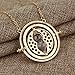 OPENDGO 4 Piece Harry Potter Necklace Bracelet Set Time Turner Deathly Hallows Golden Snitch for Harry Potter Fans Gifts Collection or Decorations