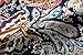 SSLR Men's Paisley Cotton Long Sleeve Casual Button Down Shirt