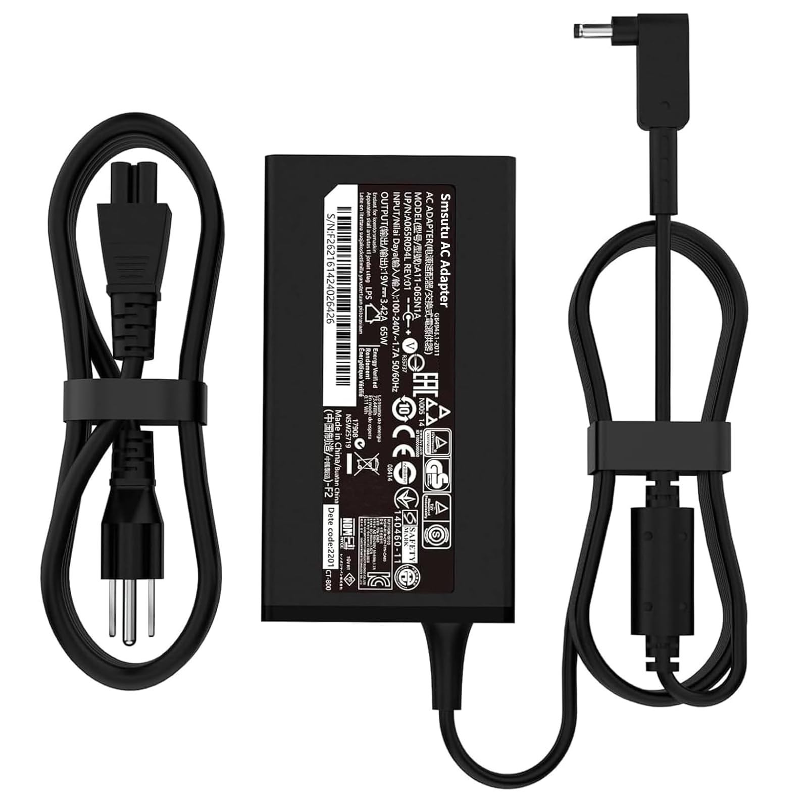 Photo 1 of N20C5 N20C6 N23H3 N22C6 N22C5 N15Q8 N20C12 N16P1 N19H2 65W Small Pin 3.0*1.1mm Laptop Charger Fit for Acer Aspire A315-24P-R7VH A515-56 A515-54 A515-55 A517-52 A515-58 A314-23P A315-23 Adapter Power