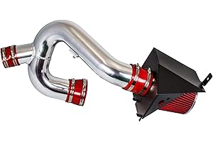 RTUNES RACING Cold Air Intake System with Heat Shield Kit + Filter Combo RED Compatible For 12-14 Ford F150 3.5L V6 EcoBoost