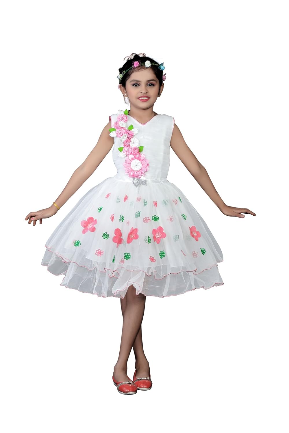 pink color frock for baby girl