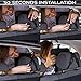 Baby Car Mirror for Backseat | Safe Wide Angle Rear View Mirror for Infants & Babies | Complete Car Mirror Set with Car Seat Cover Straps & Cleaning Cloth| Fun Hard Cover Instructions