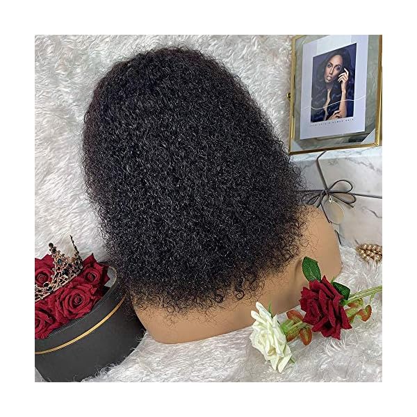 DreamPack 16 Inch Afro Kinky Curly Lace Front Wigs Human  display picture 2