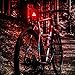 ESMK Ultra Bright LED Bike Tail Light USB Rechargeable Bike Light LED Bicycle Rear Light Fits On Any Road Bikes, Helmets. Easy To Install for Cycling Safety Flashlight - Triangle