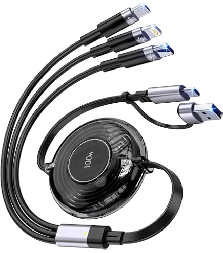 Câble De Charge 3 En 1 100W - USB-C, Lightning, Pour IWatch - 1,2m - Nylon Tressé - Rose