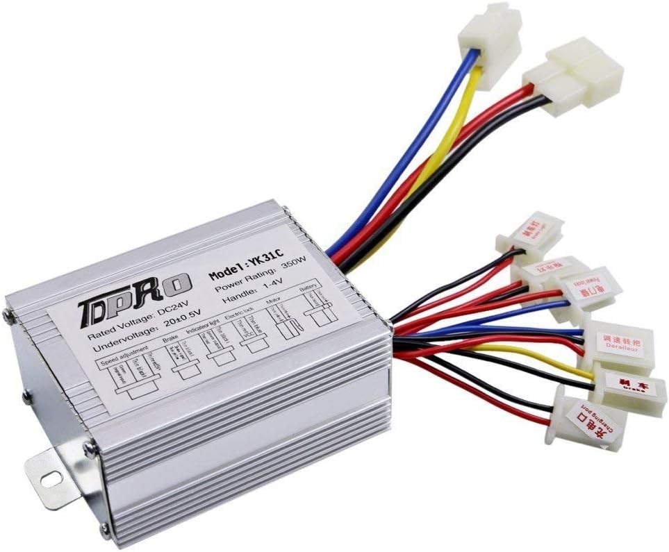 24V 350W Brush Speed Motor Controller for Electric Scooter Bicycle e Bike Tricycle