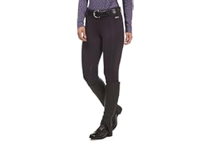 Kerrits Women's Power Stretch Fleece Silicone Knee Patch Winter Horse Riding Tights – Polartec Equestrian Legging, Pocket