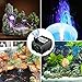 Maxesla Submersible Water Pump 80 GPH (300L/H) Mini Electric Fountain Water Pump with 12 LED Light and 2 Nozzles, Quiet Water Pump for Pond/Aquarium/Fish Tank/Statuary with 4.92ft (1.5M) Power Cord