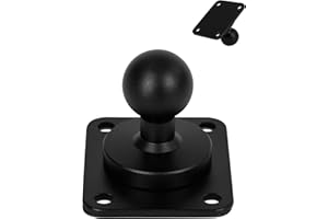 Nilkatss Metal 4-Hole AMPS Base Mount with 20mm (0.787") Ball - 4 Holes Mounted Plates, Includes Hardware for Secure Mounting