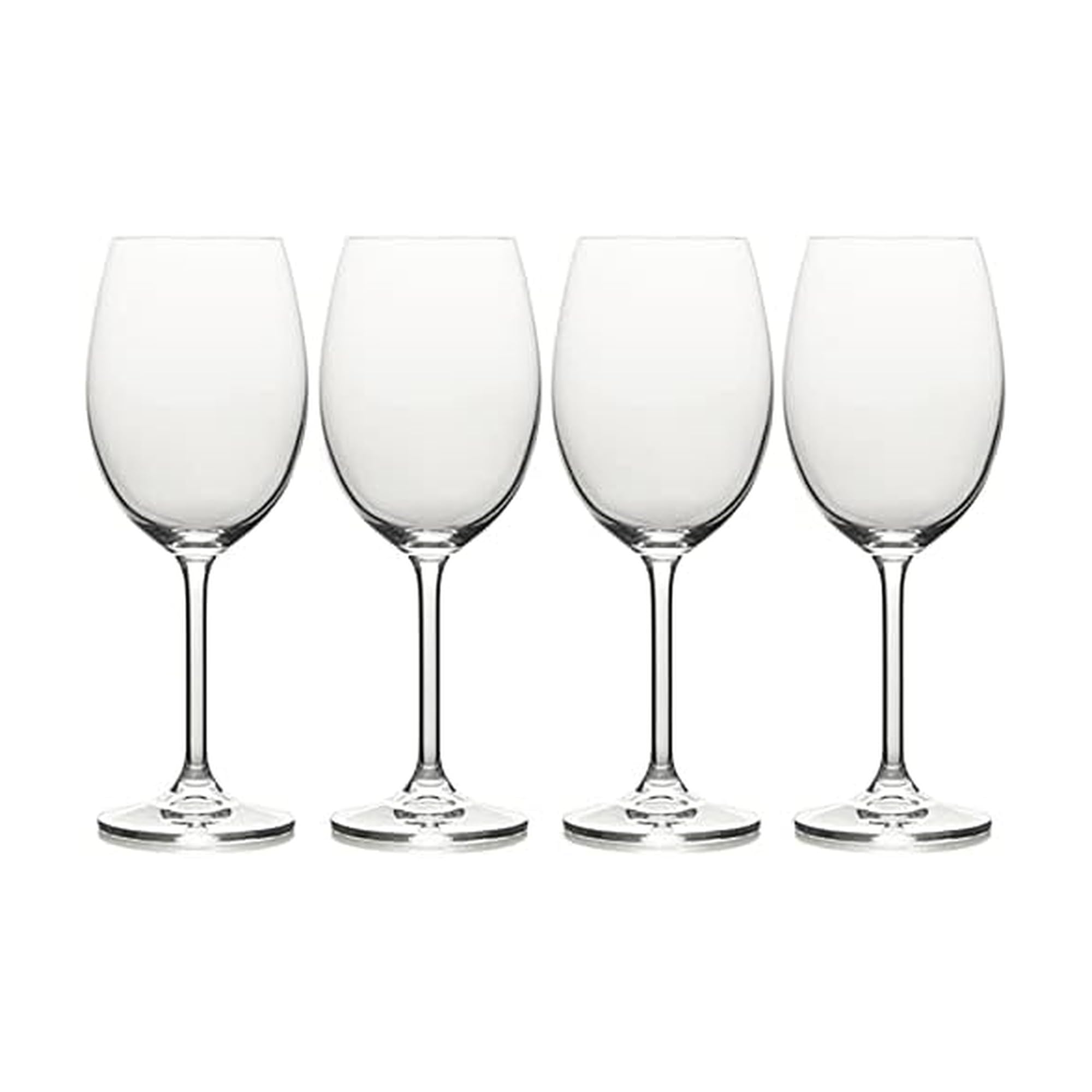 MIKASA Julie Luxury Lead-Free Crystal White Wine Glasses, 470 ml, Clear, Set of 4 — image 1