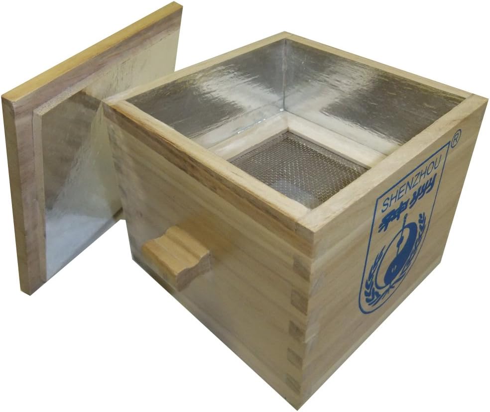 Moxa - Caja de madera con colador y tapa: Amazon.es: Salud y cuidado personal