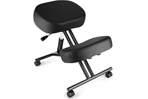Himimi Kneeling Chair Ergonomic for Office, Height Adjustable Stool with Thick Foam Cushions for Home and Office - Improve Posture to Relieve Neck & Back Pain, New Upgraded Pneumatic Pump