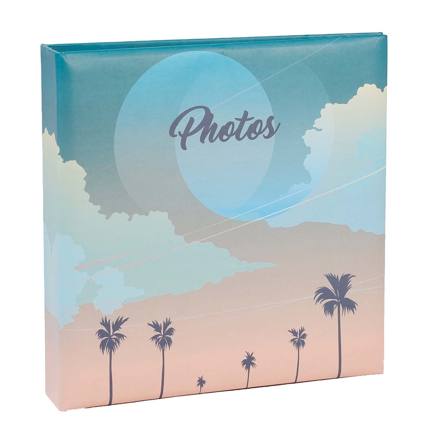 Exacompta - Ref 62332E - Sunset Photo Album - 225 x 220mm in Size, 100 Pages with Plastic Pockets, Holds Up To 200 Photos - Matt Laminated Trendy Pattern Cover