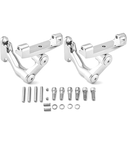 Drag Specialties Passenger Floorboard Mount Kit - Chrome - 2000-17 Harley-Davidson FXST/C, FLST