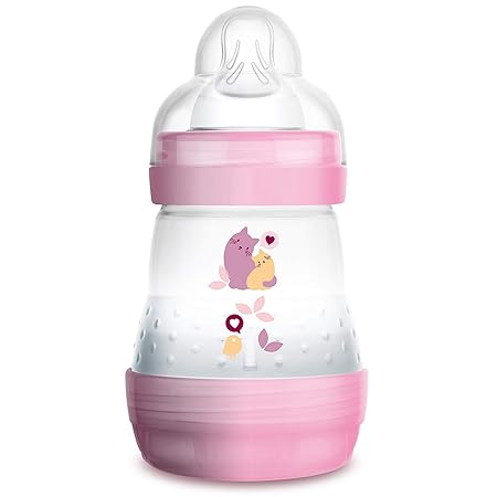 MAM Easy Start Anti-Colic Babyflasche (160 ml) – Babyflasche mit innovativem Bodenventil gegen Koliken – Baby Trinkflasche mi