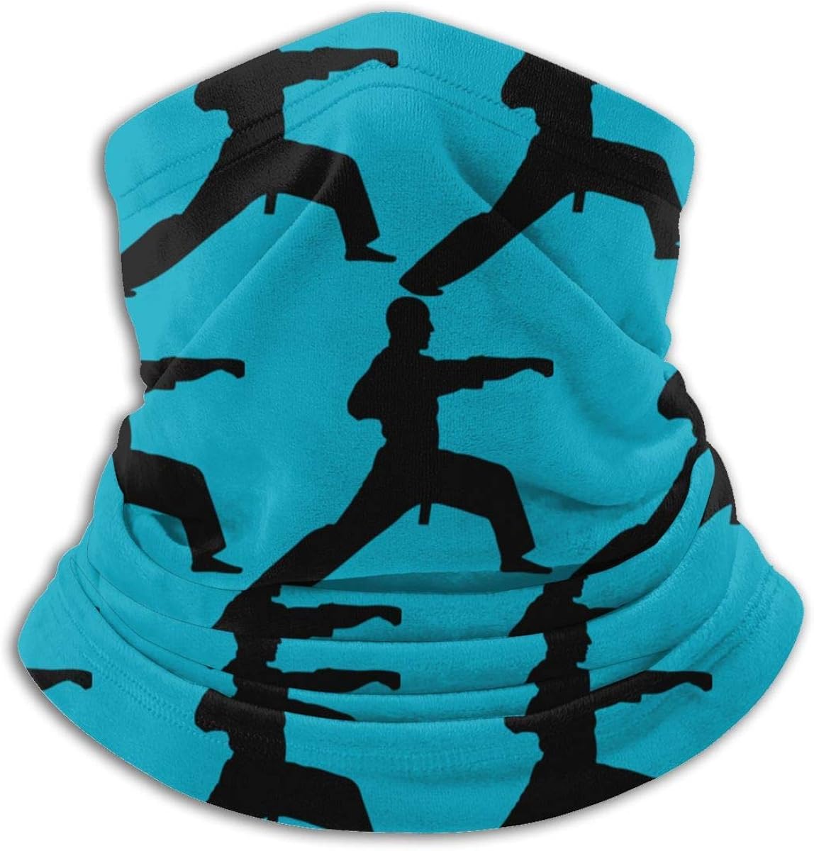 Reusable Face Cover Neck Gaiter Karate Bandana for Dust Headband Scarf Head Wrap Black Amazon