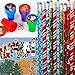Christmas Stocking Stuffer Toy Assortment - Includes 12 Christmas Pencils, 12 Christmas Stampers and 12 Christmas Sticker Sheets
