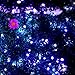 8 Modes Solar String Lights, Satu Brown 39ft 100 LED Solar String Fairy Waterproof Decorative Lights for Home, Garden, Patio, Yard, Christmas Tree, Parties (purple)