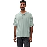 FRAME Men's Cotton Silk Polo Sweater