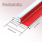 Maudzlan T Shape Draft Excluder Door Seal 240in Clear Silicone Self Adhesive view 2