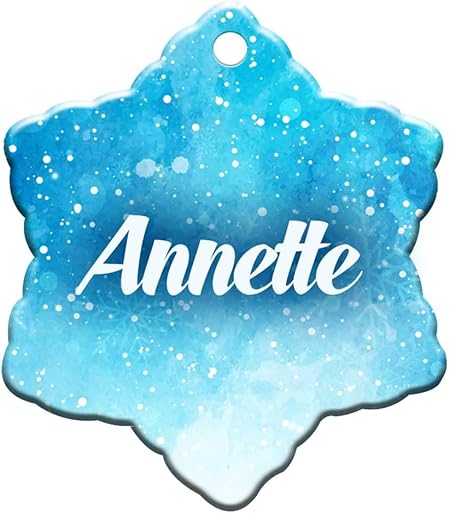 Amazon Com Makoroni Annette Female Name Christmas Ornament