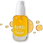 JustUs Skincare, Brilliance - Vitamin C Oil Serum for Face, reduce age spots, discoloration, and hyperpigmentation, Vitamin C with Teprenone, Borage + Tetrahexldecyl Ascorbate - 30ml / 1 oz