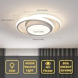 Comely LED Ceiling Light 32W 2350LM 4500K Round White Dia 27cm view 8