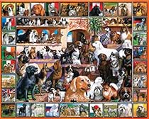 White Mountain Puzzles World of Dogs - 1000 Piece Jigsaw Puzzle